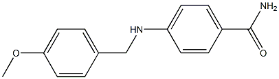 4-{[(4-methoxyphenyl)methyl]amino}benzamide Struktur