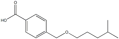 4-{[(4-methylpentyl)oxy]methyl}benzoic acid Struktur