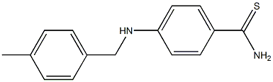 4-{[(4-methylphenyl)methyl]amino}benzene-1-carbothioamide Struktur