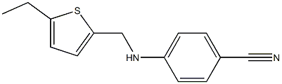 4-{[(5-ethylthiophen-2-yl)methyl]amino}benzonitrile Struktur