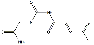 4-{[(carbamoylmethyl)carbamoyl]amino}-4-oxobut-2-enoic acid Struktur