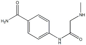 4-{[(methylamino)acetyl]amino}benzamide Struktur