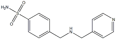 4-{[(pyridin-4-ylmethyl)amino]methyl}benzene-1-sulfonamide Struktur