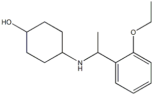 4-{[1-(2-ethoxyphenyl)ethyl]amino}cyclohexan-1-ol Struktur