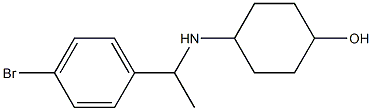 4-{[1-(4-bromophenyl)ethyl]amino}cyclohexan-1-ol Struktur