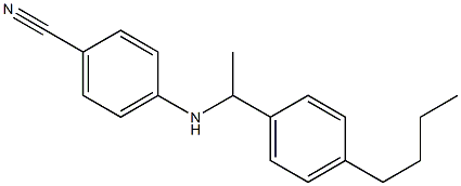 4-{[1-(4-butylphenyl)ethyl]amino}benzonitrile Struktur