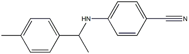 4-{[1-(4-methylphenyl)ethyl]amino}benzonitrile Struktur