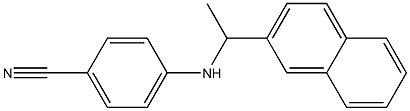 4-{[1-(naphthalen-2-yl)ethyl]amino}benzonitrile Struktur