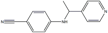 4-{[1-(pyridin-4-yl)ethyl]amino}benzonitrile Struktur