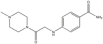 4-{[2-(4-methylpiperazin-1-yl)-2-oxoethyl]amino}benzamide Struktur