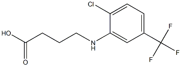 4-{[2-chloro-5-(trifluoromethyl)phenyl]amino}butanoic acid Struktur