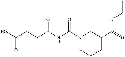 4-{[3-(ethoxycarbonyl)piperidin-1-yl]carbonylamino}-4-oxobutanoic acid Struktur