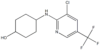 4-{[3-chloro-5-(trifluoromethyl)pyridin-2-yl]amino}cyclohexan-1-ol Struktur