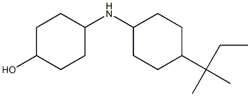 4-{[4-(2-methylbutan-2-yl)cyclohexyl]amino}cyclohexan-1-ol Struktur