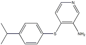 4-{[4-(propan-2-yl)phenyl]sulfanyl}pyridin-3-amine Struktur