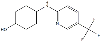 4-{[5-(trifluoromethyl)pyridin-2-yl]amino}cyclohexan-1-ol Struktur