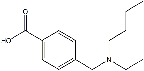 4-{[butyl(ethyl)amino]methyl}benzoic acid Struktur