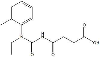 4-{[ethyl(2-methylphenyl)carbamoyl]amino}-4-oxobutanoic acid Struktur