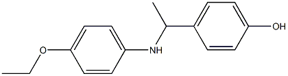 4-{1-[(4-ethoxyphenyl)amino]ethyl}phenol Struktur