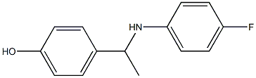 4-{1-[(4-fluorophenyl)amino]ethyl}phenol Struktur