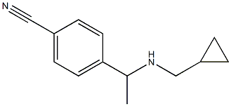 4-{1-[(cyclopropylmethyl)amino]ethyl}benzonitrile Struktur