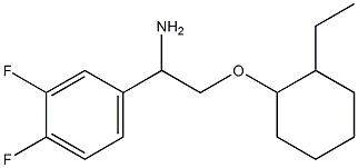 4-{1-amino-2-[(2-ethylcyclohexyl)oxy]ethyl}-1,2-difluorobenzene Struktur