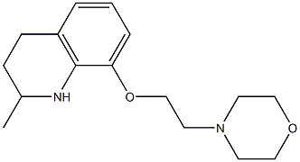 4-{2-[(2-methyl-1,2,3,4-tetrahydroquinolin-8-yl)oxy]ethyl}morpholine Struktur