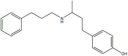 4-{3-[(3-phenylpropyl)amino]butyl}phenol Struktur