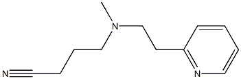 4-{methyl[2-(pyridin-2-yl)ethyl]amino}butanenitrile Struktur