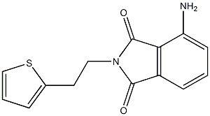 4-amino-2-[2-(thiophen-2-yl)ethyl]-2,3-dihydro-1H-isoindole-1,3-dione Struktur