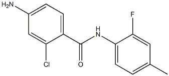 4-amino-2-chloro-N-(2-fluoro-4-methylphenyl)benzamide Struktur