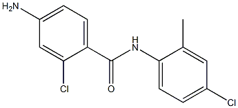 4-amino-2-chloro-N-(4-chloro-2-methylphenyl)benzamide Struktur