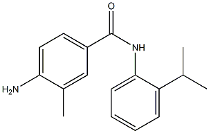 4-amino-3-methyl-N-[2-(propan-2-yl)phenyl]benzamide Struktur