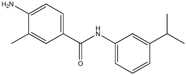 4-amino-3-methyl-N-[3-(propan-2-yl)phenyl]benzamide Struktur