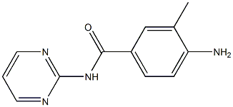 4-amino-3-methyl-N-pyrimidin-2-ylbenzamide Struktur