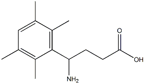 4-amino-4-(2,3,5,6-tetramethylphenyl)butanoic acid Struktur