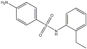 4-amino-N-(2-ethylphenyl)benzenesulfonamide Struktur