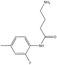 4-amino-N-(2-fluoro-4-methylphenyl)butanamide Struktur