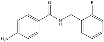 4-amino-N-(2-fluorobenzyl)benzamide Struktur