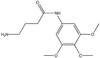 4-amino-N-(3,4,5-trimethoxyphenyl)butanamide Struktur