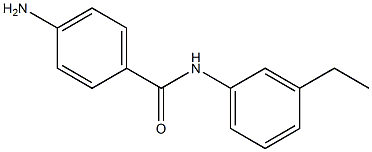 4-amino-N-(3-ethylphenyl)benzamide Struktur