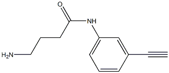 4-amino-N-(3-ethynylphenyl)butanamide Struktur