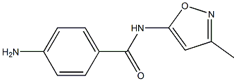 4-amino-N-(3-methyl-1,2-oxazol-5-yl)benzamide Struktur