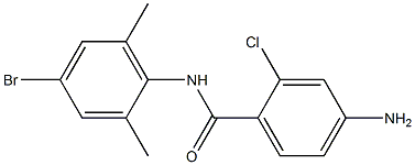 4-amino-N-(4-bromo-2,6-dimethylphenyl)-2-chlorobenzamide Struktur