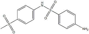 4-amino-N-(4-methanesulfonylphenyl)benzene-1-sulfonamide Struktur