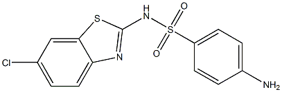 4-amino-N-(6-chloro-1,3-benzothiazol-2-yl)benzene-1-sulfonamide Struktur