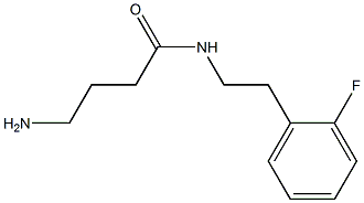 4-amino-N-[2-(2-fluorophenyl)ethyl]butanamide Struktur