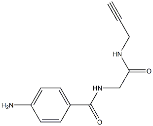 4-amino-N-[2-oxo-2-(prop-2-ynylamino)ethyl]benzamide Struktur