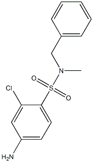 4-amino-N-benzyl-2-chloro-N-methylbenzene-1-sulfonamide Struktur