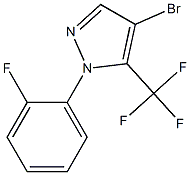 4-bromo-1-(2-fluorophenyl)-5-(trifluoromethyl)-1H-pyrazole Struktur